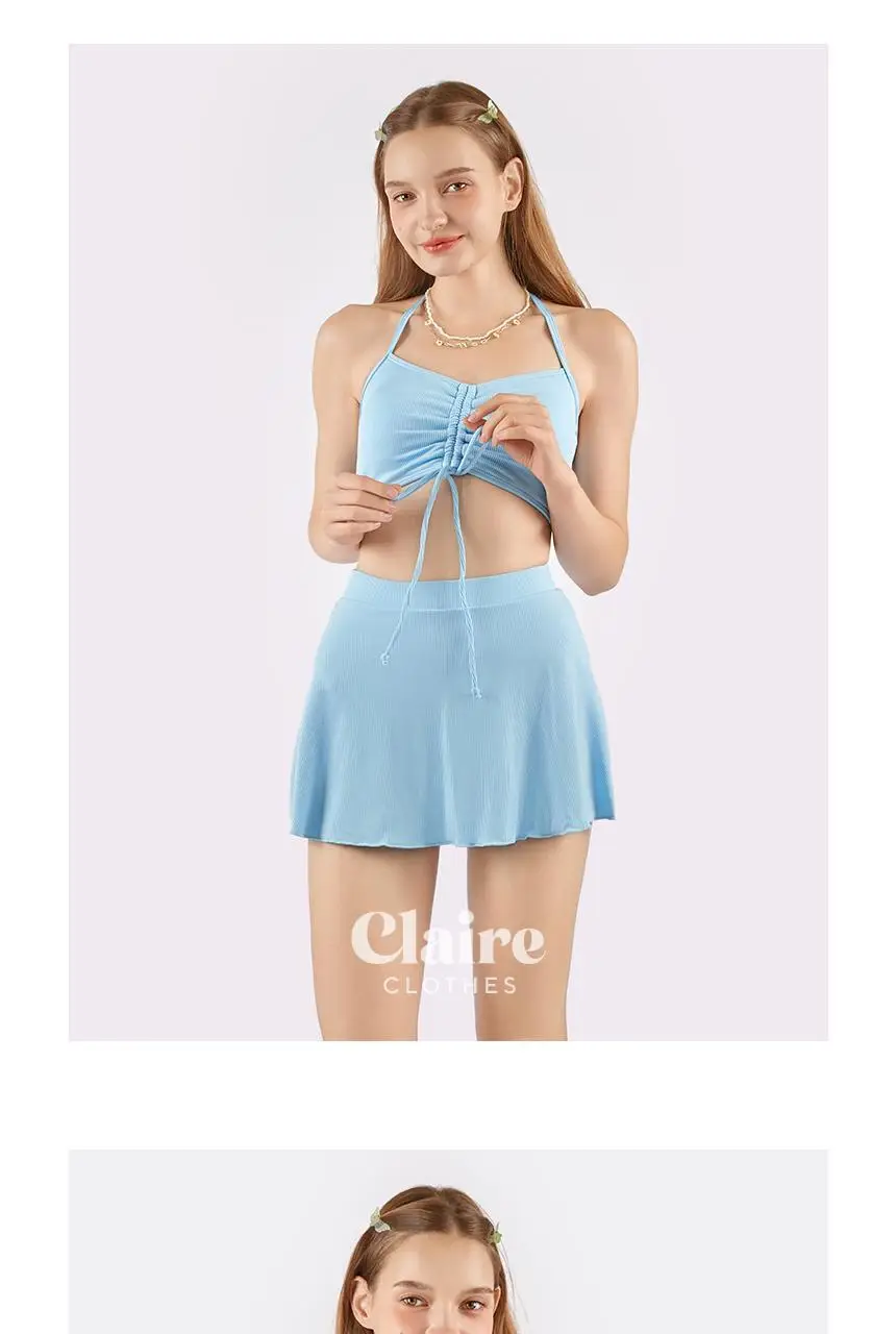 아이엠클레어 셔링 비키니 볼레로 스커트 수영복 4pcs 2 Color 상세페이지 8
