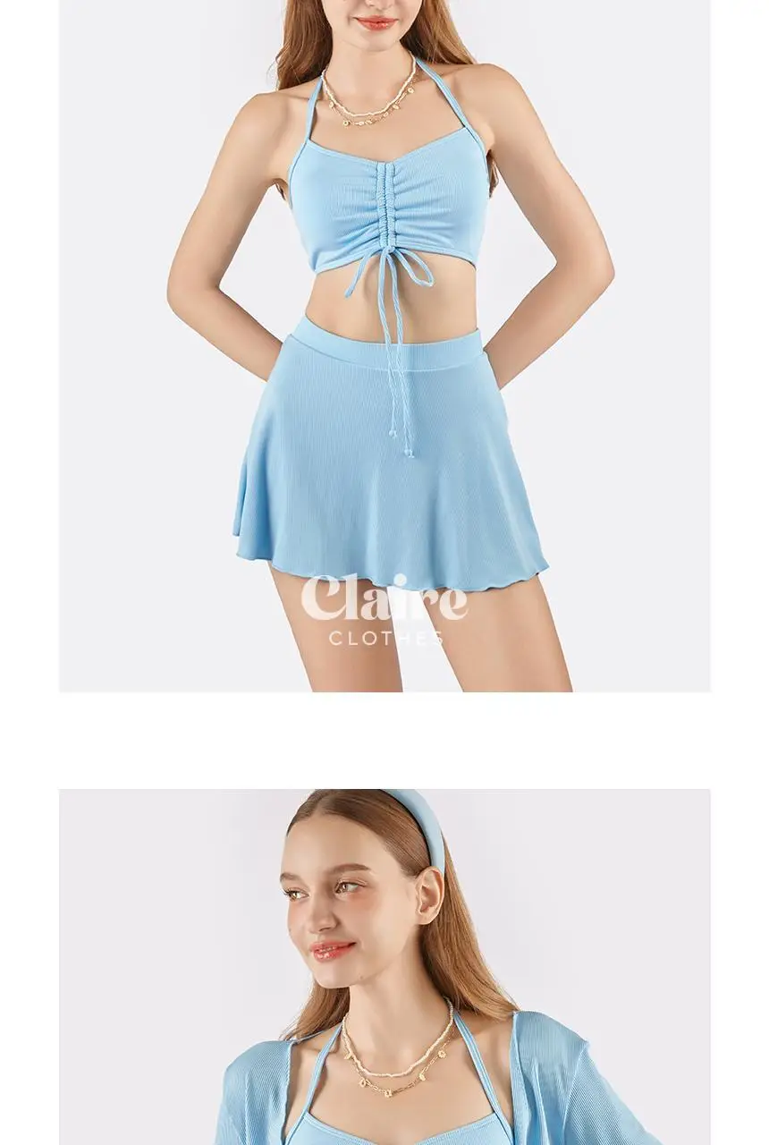 아이엠클레어 셔링 비키니 볼레로 스커트 수영복 4pcs 2 Color 상세페이지 9
