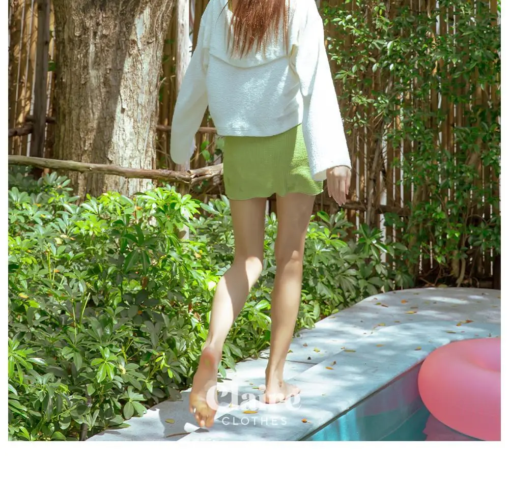 아이엠클레어 스퀘어넥 비비드 비키니 힙커버 세트 수영복 4 Color 상세페이지 25