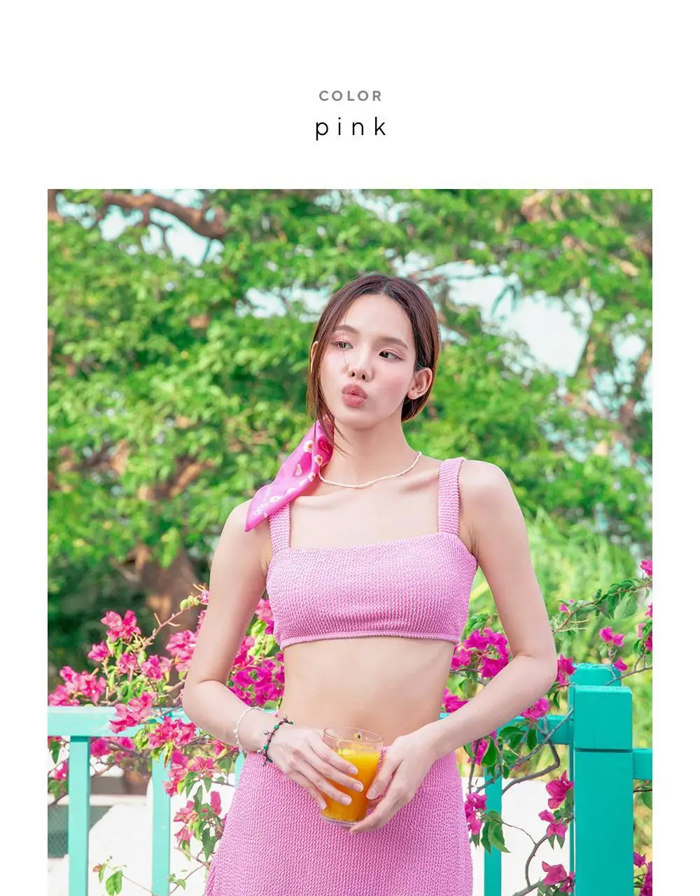 아이엠클레어 스퀘어넥 비비드 비키니 힙커버 세트 수영복 4 Color 상세페이지 26