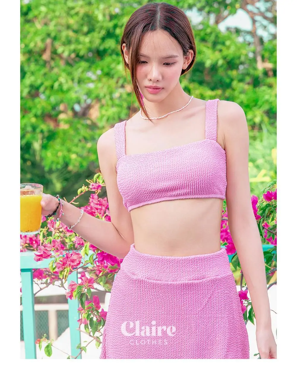 아이엠클레어 스퀘어넥 비비드 비키니 힙커버 세트 수영복 4 Color 상세페이지 29