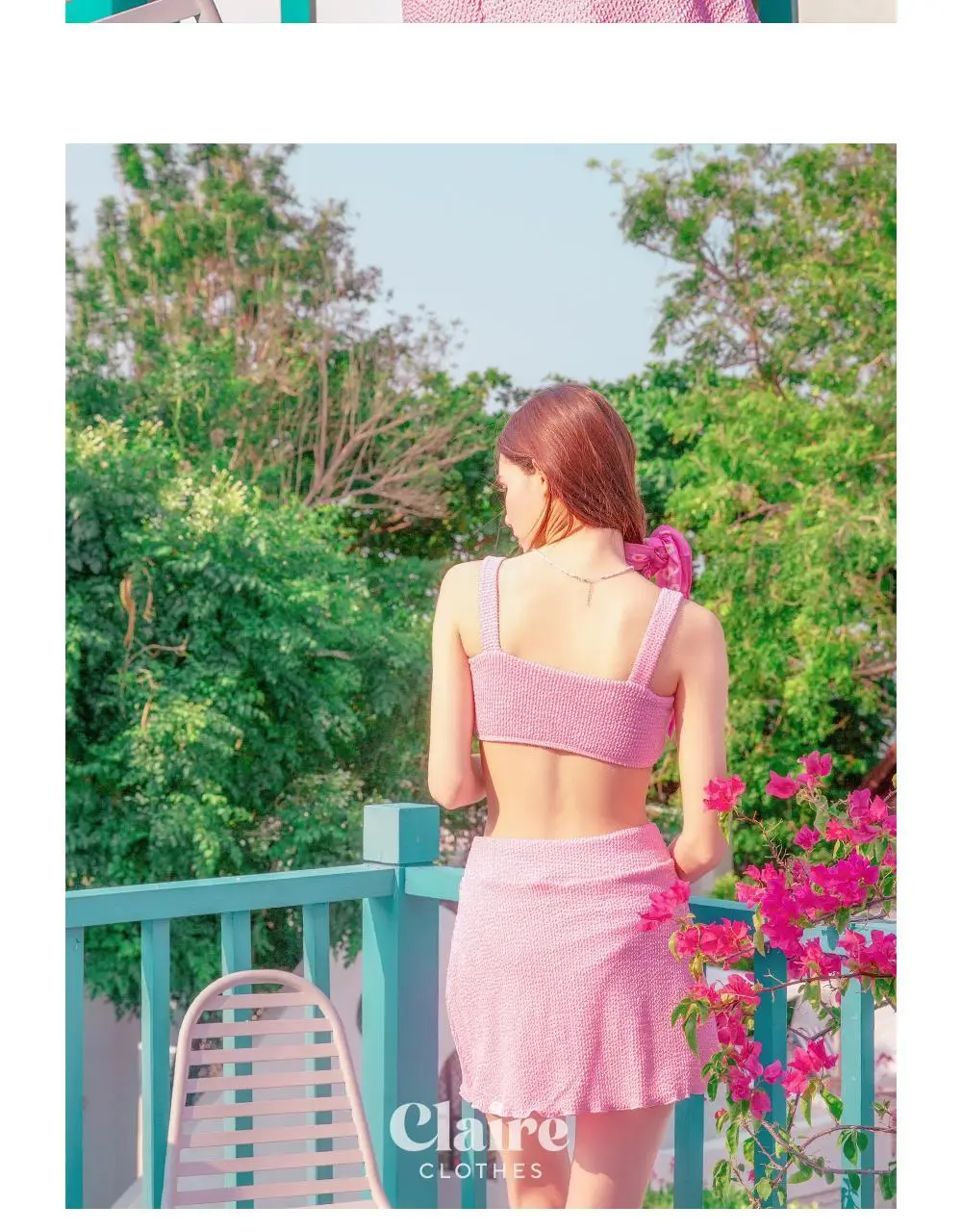 아이엠클레어 스퀘어넥 비비드 비키니 힙커버 세트 수영복 4 Color 상세페이지 31