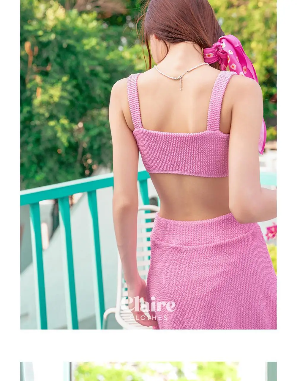 아이엠클레어 스퀘어넥 비비드 비키니 힙커버 세트 수영복 4 Color 상세페이지 33