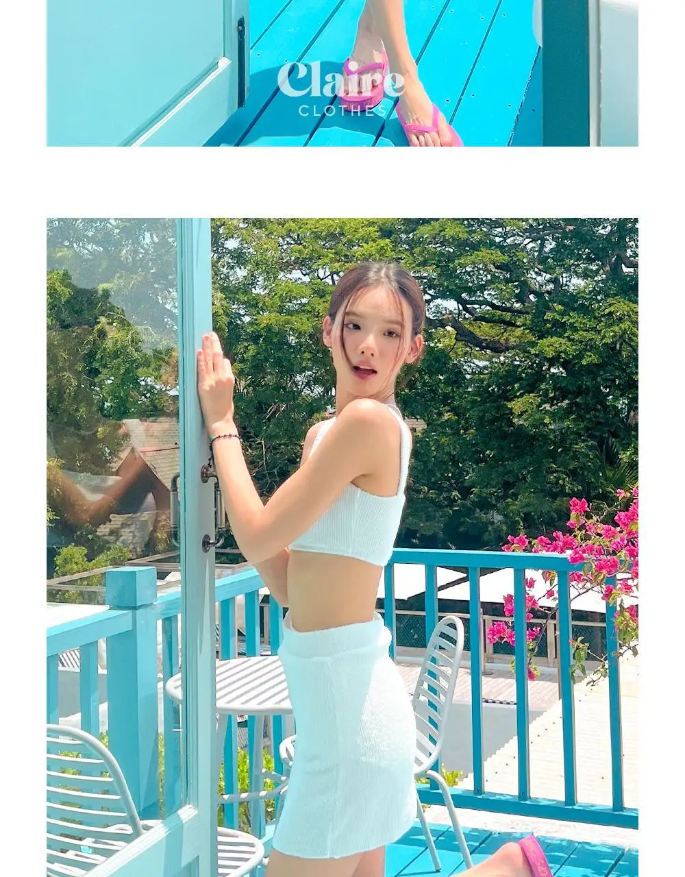 아이엠클레어 스퀘어넥 비비드 비키니 힙커버 세트 수영복 4 Color 상세페이지 38