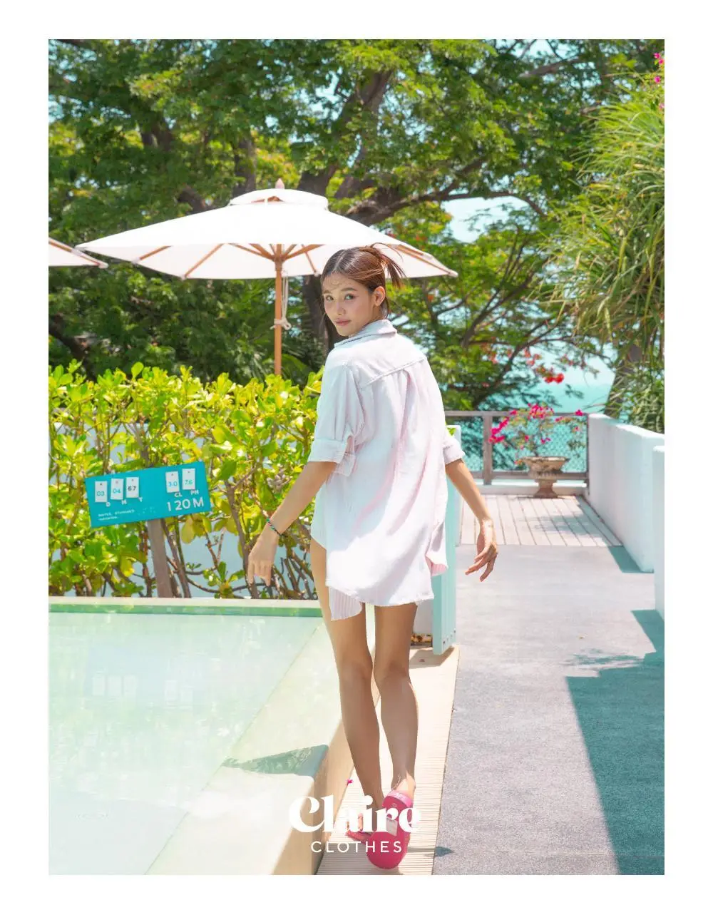아이엠클레어 스퀘어넥 비비드 비키니 힙커버 세트 수영복 4 Color 상세페이지 47