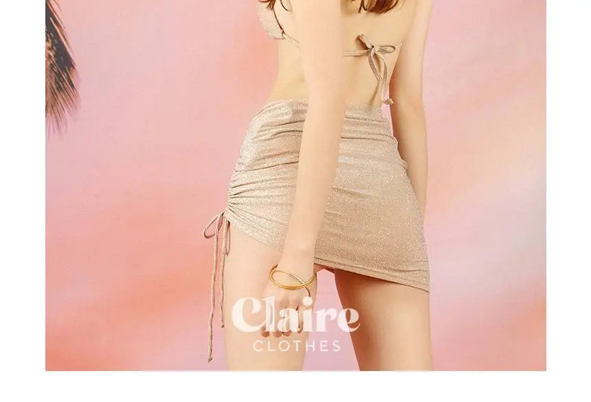 아이엠클레어 펄 샤인 홀터 비키니 힙커버 세트 수영복 3 Color 상세페이지 20