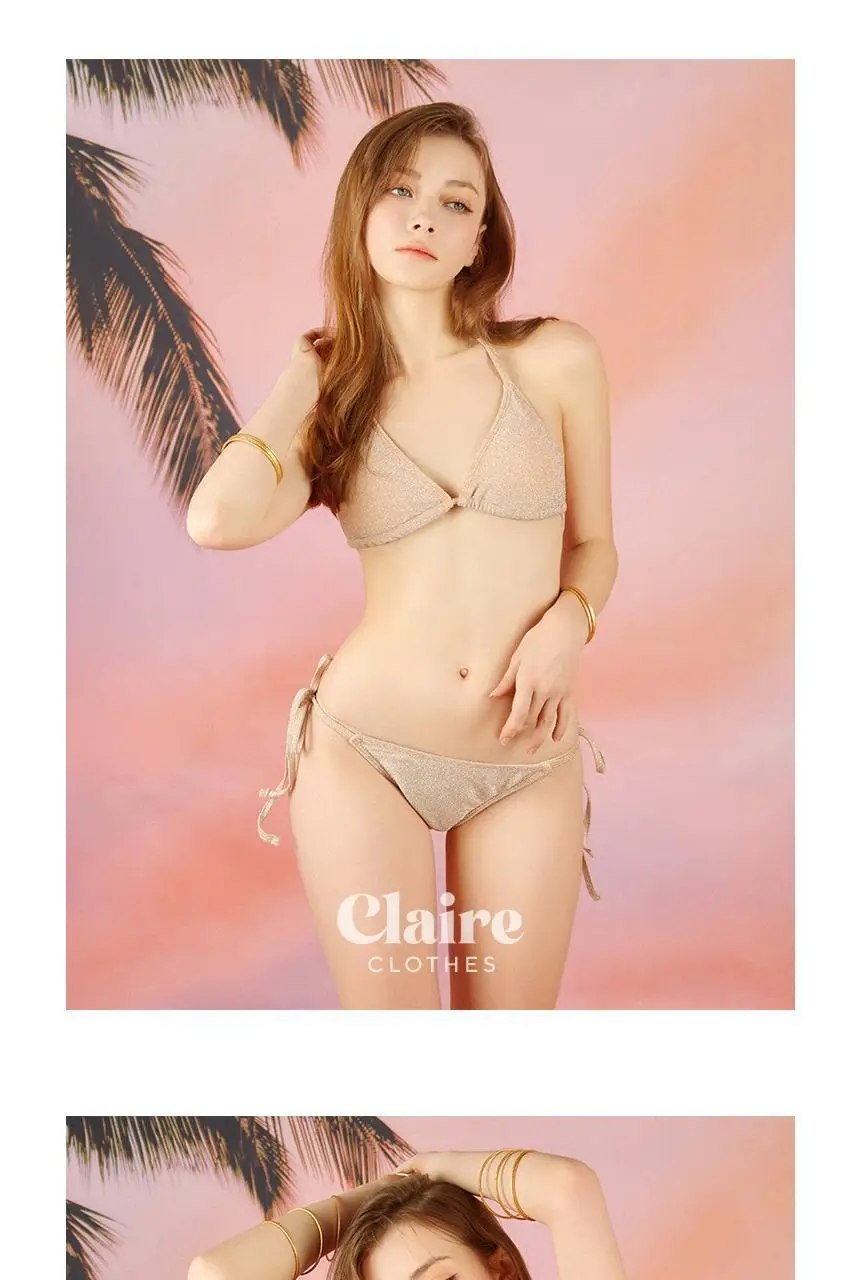 아이엠클레어 펄 샤인 홀터 비키니 힙커버 세트 수영복 3 Color 상세페이지 21