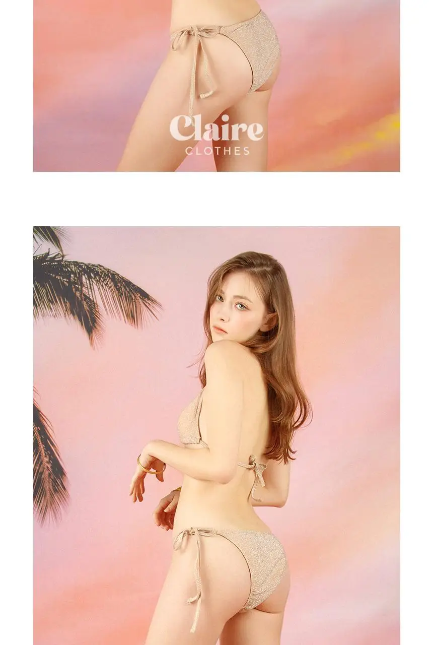 아이엠클레어 펄 샤인 홀터 비키니 힙커버 세트 수영복 3 Color 상세페이지 24