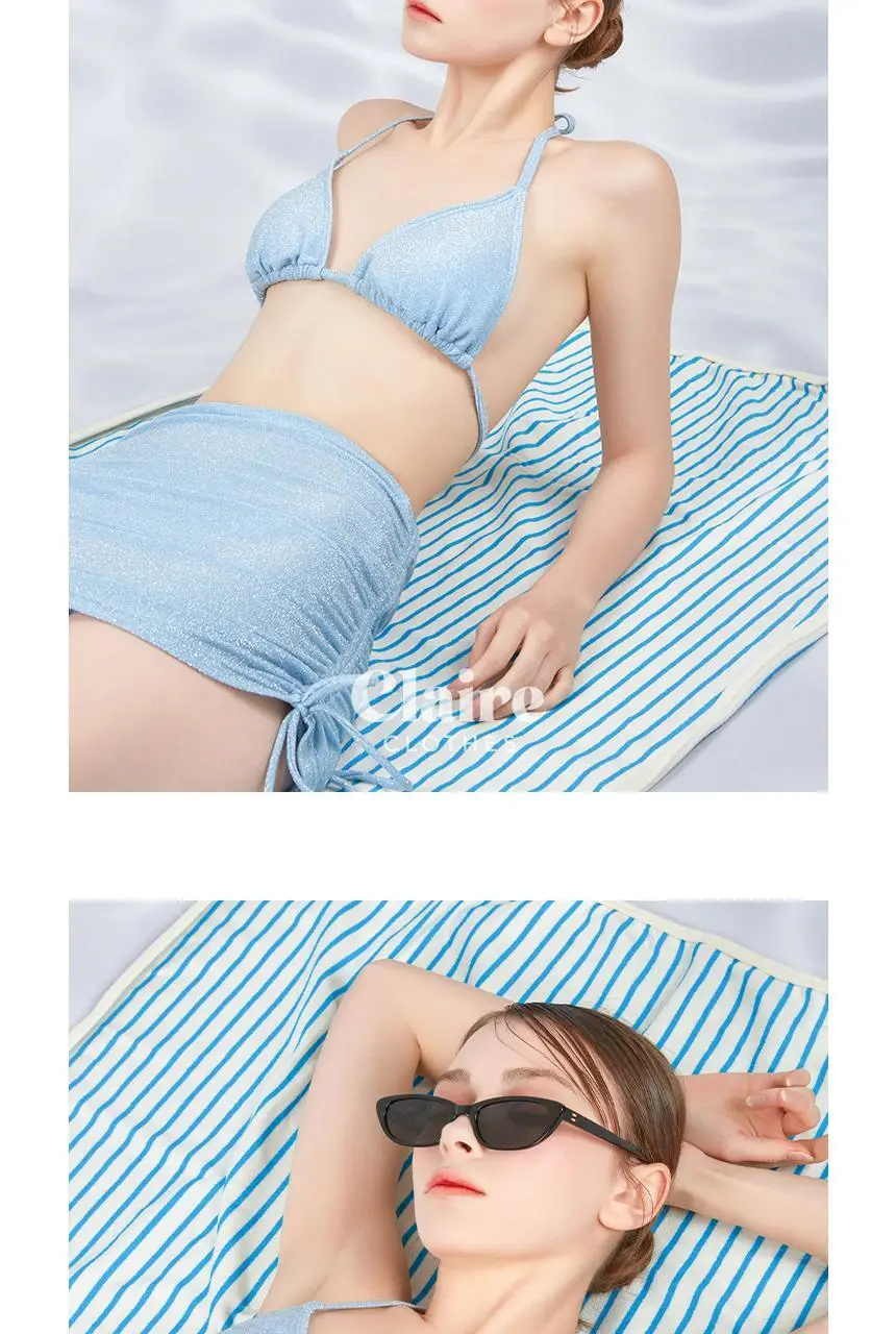 아이엠클레어 펄 샤인 홀터 비키니 힙커버 세트 수영복 3 Color 상세페이지 32