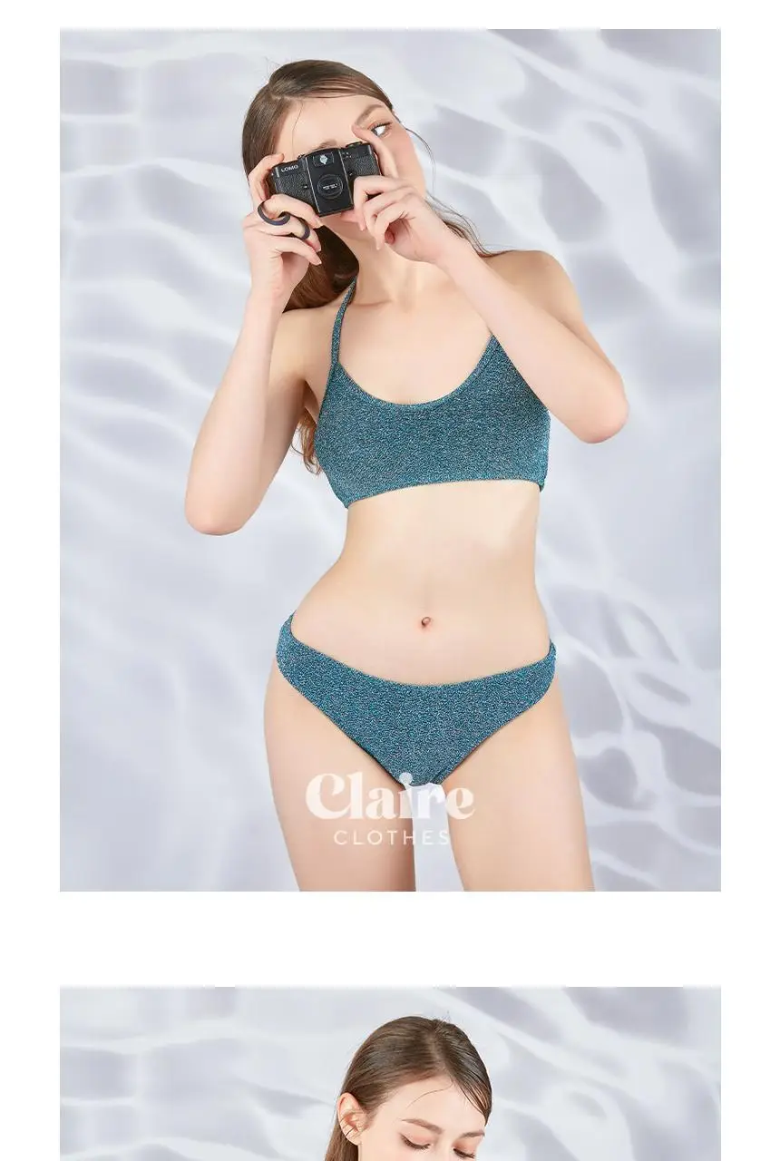 아이엠클레어 프렌치 홀터 비키니 스플릿 3pcs 비키니 수영복 상세페이지 6