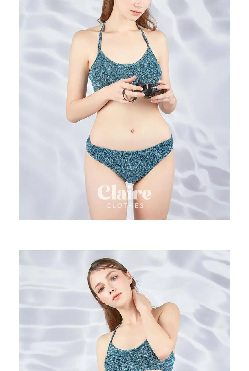 아이엠클레어 프렌치 홀터 비키니 스플릿 3pcs 비키니 수영복 상세페이지 7