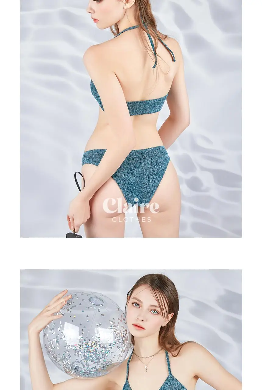 아이엠클레어 프렌치 홀터 비키니 스플릿 3pcs 비키니 수영복 상세페이지 10