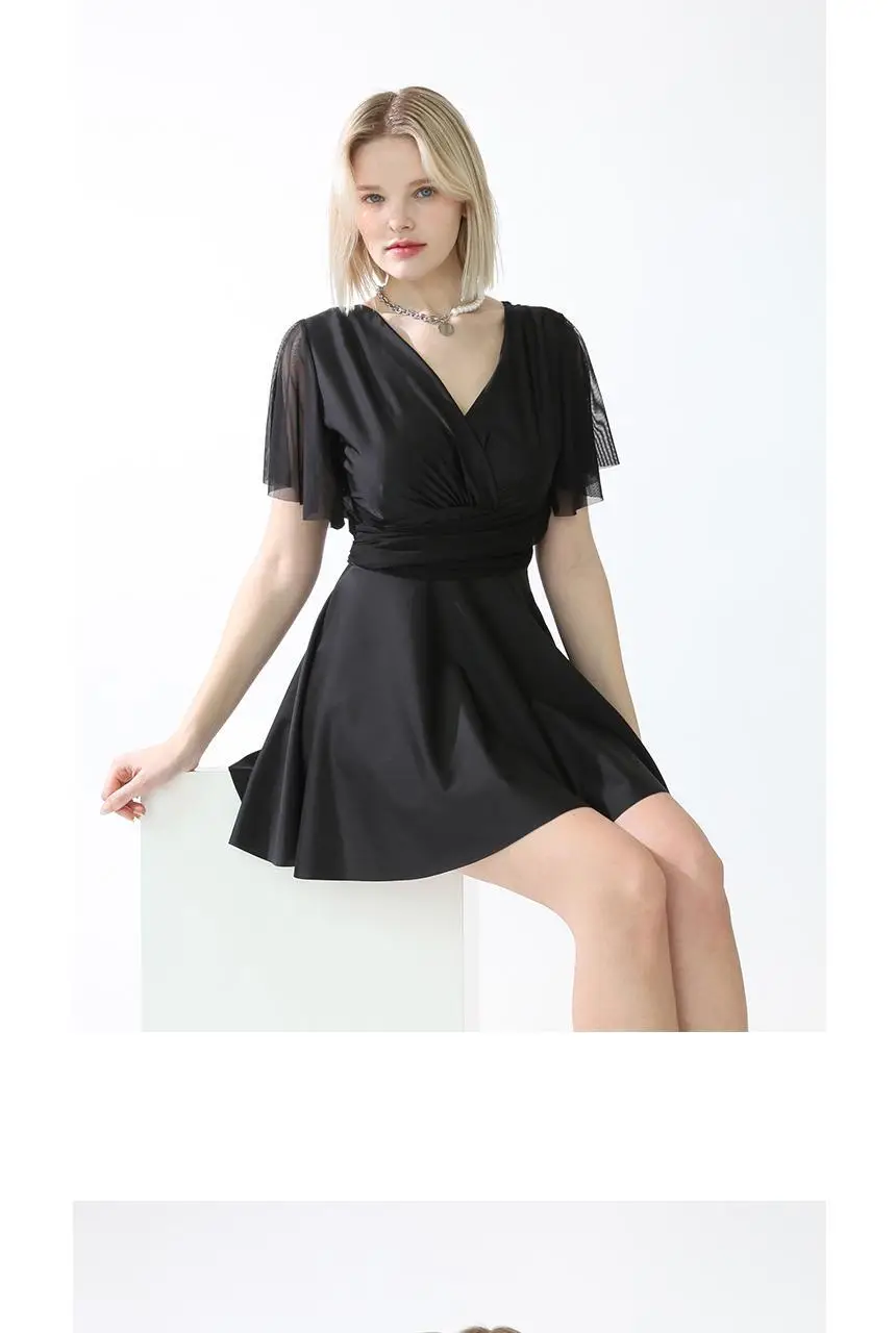 체형 커버 반팔 매쉬 원피스 수영복 모노키니 상세페이지 18