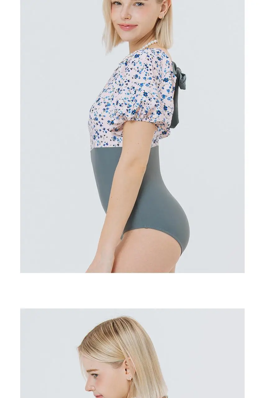 플라워 패턴 리본 포인트 원피스 수영복 상세페이지 9