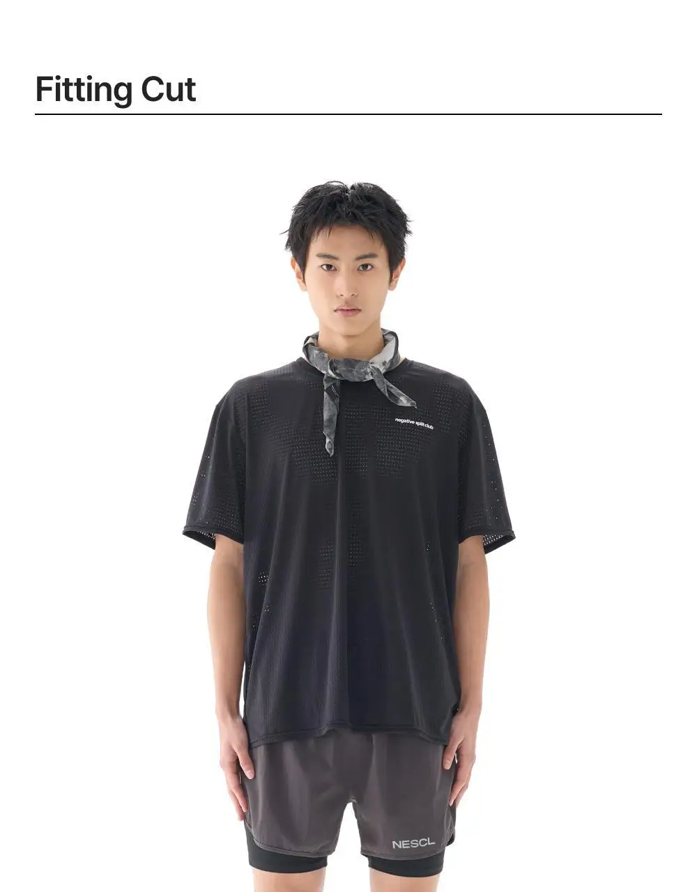 네거티브 스플릿 클럽 에어벤트 솔리드 티셔츠 (블랙/네이비/카키/차콜/브라운/시멘트베이지) 상세페이지 3