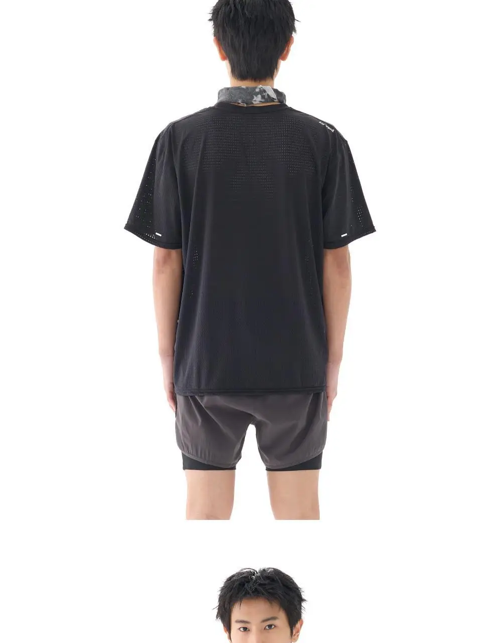 네거티브 스플릿 클럽 에어벤트 솔리드 티셔츠 (블랙/네이비/카키/차콜/브라운/시멘트베이지) 상세페이지 5