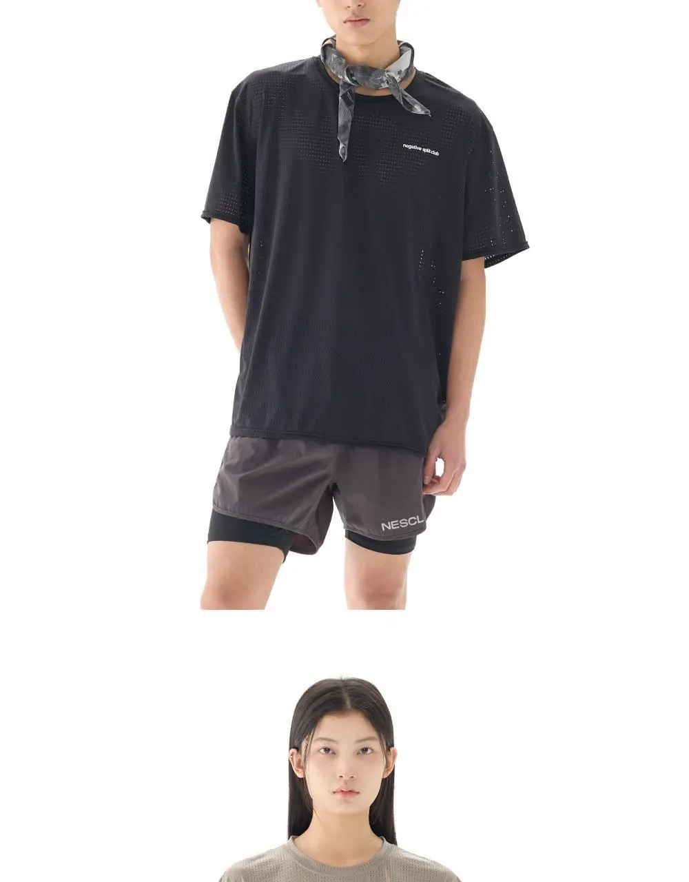 네거티브 스플릿 클럽 에어벤트 솔리드 티셔츠 (블랙/네이비/카키/차콜/브라운/시멘트베이지) 상세페이지 6