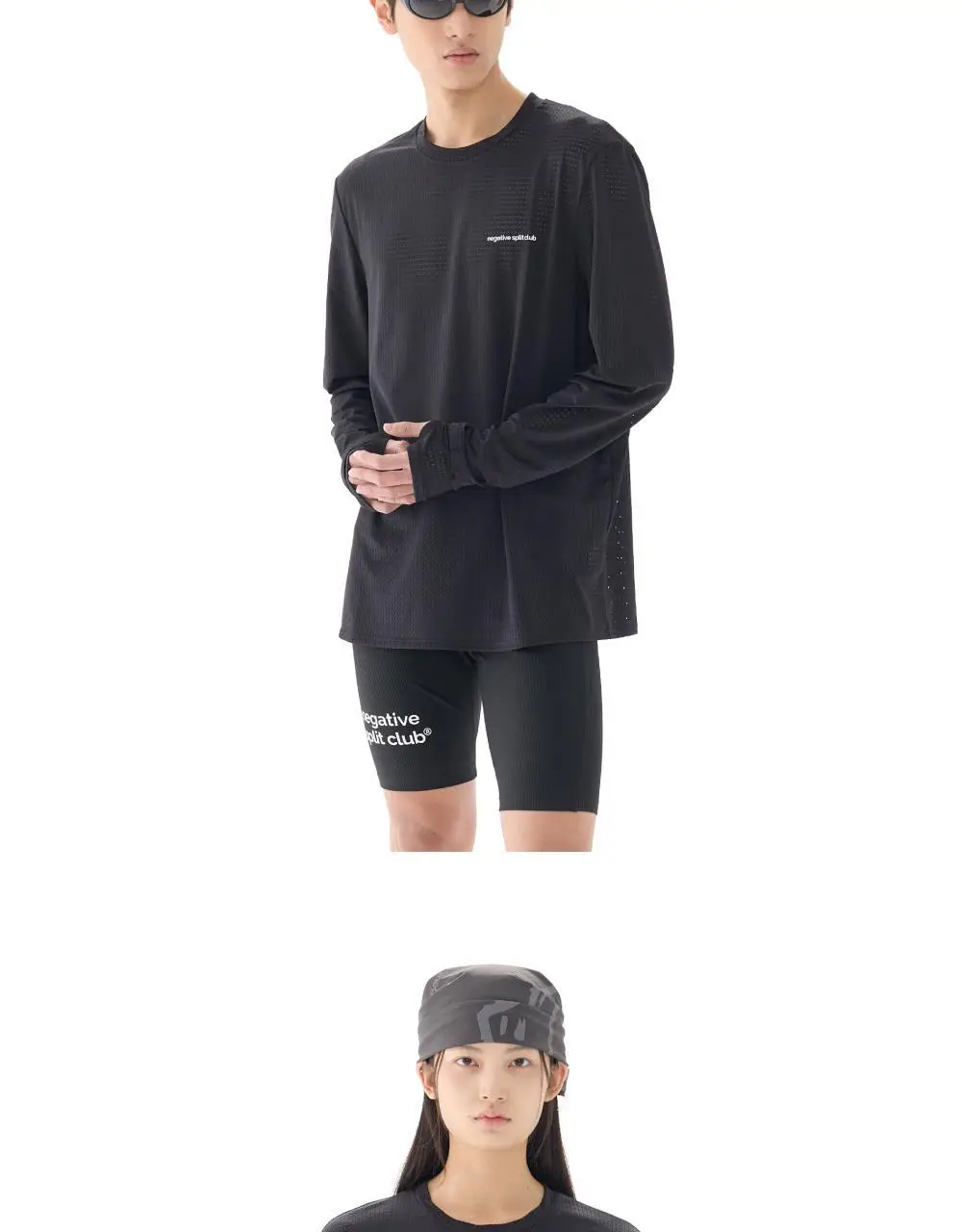 네거티브 스플릿 클럽 에어벤트 솔리드 핑거 워치홀 롱슬리브 (네이비/브라운/블랙/시멘트베이지/차콜/카키) 상세페이지 7