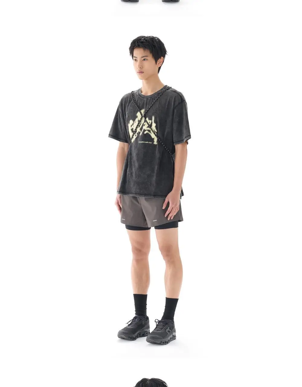 네거티브 스플릿 클럽 에어액트 미네랄 스프린트 티셔츠 (블랙) 상세페이지 4