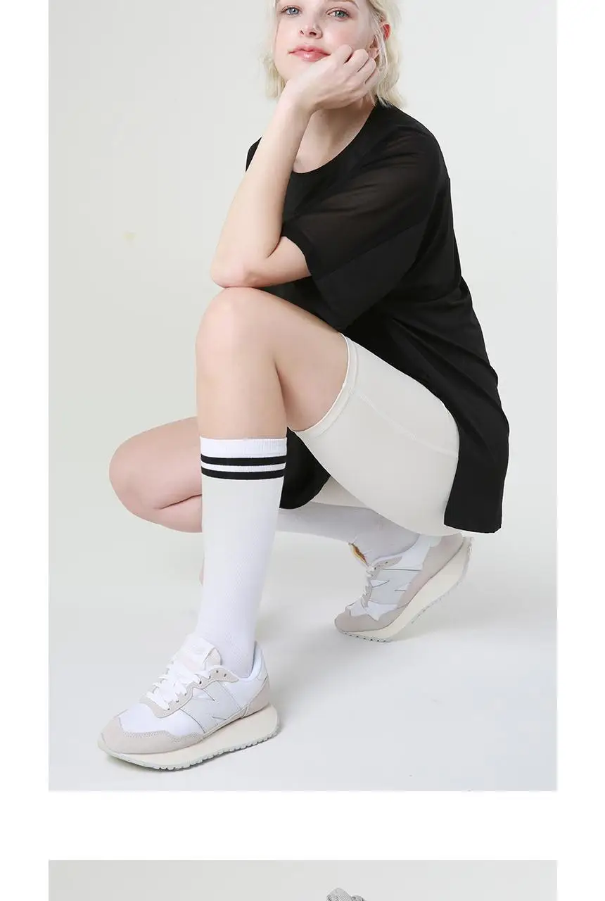 메쉬 요가 루즈핏 반팔 롱티 (5 colors) 상세페이지 20