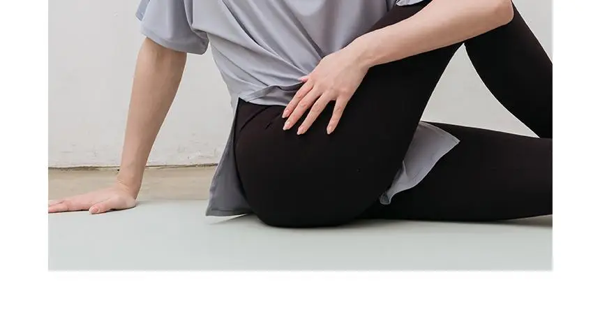 메쉬 요가 루즈핏 반팔 롱티 (5 colors) 상세페이지 36