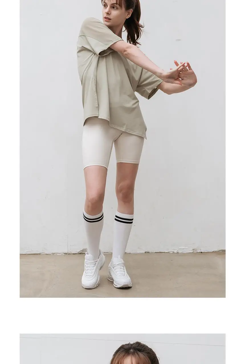 메쉬 요가 루즈핏 반팔 롱티 (5 colors) 상세페이지 38
