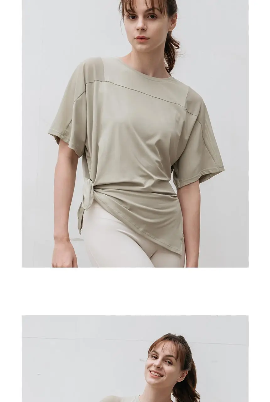 메쉬 요가 루즈핏 반팔 롱티 (5 colors) 상세페이지 39