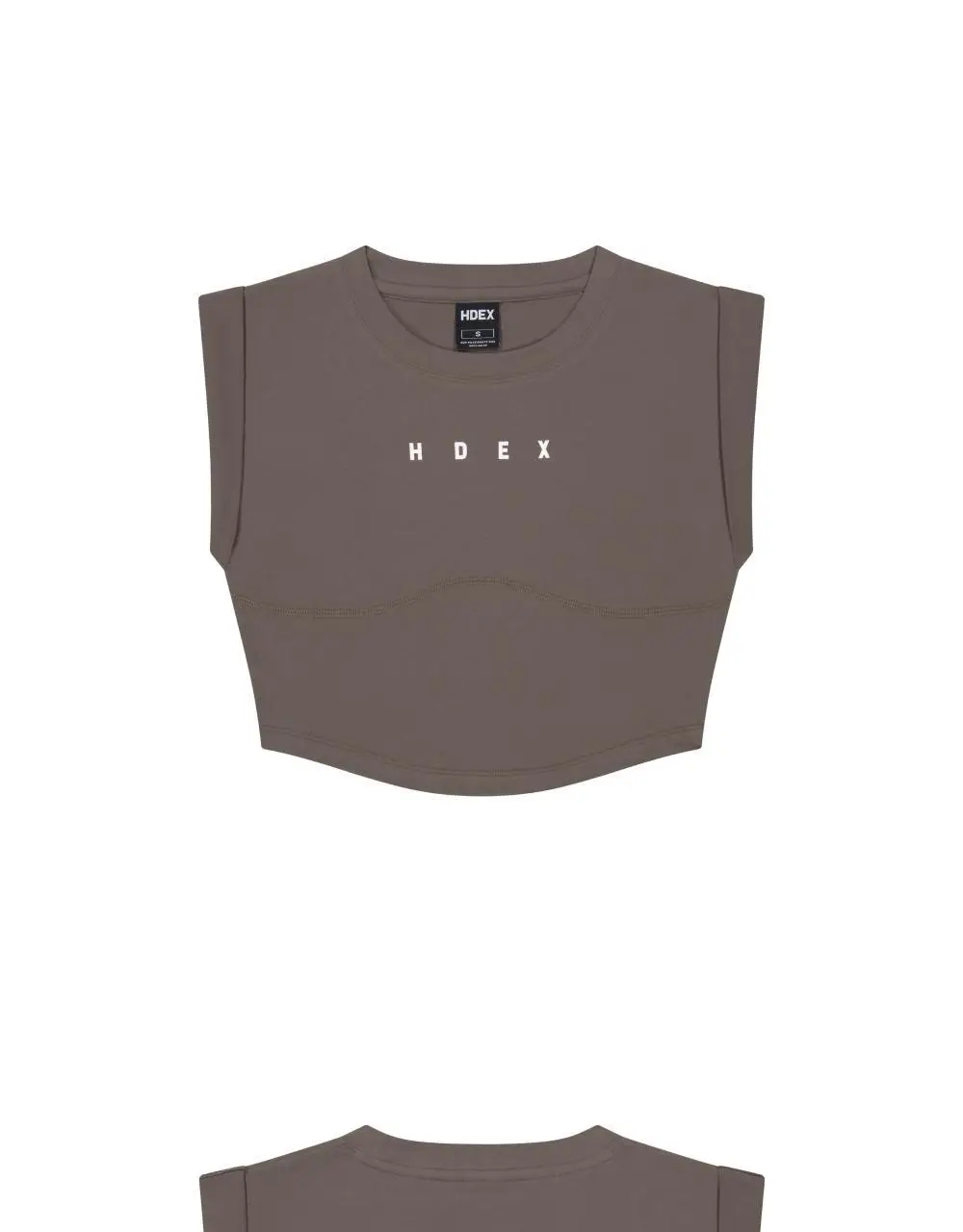 HDEX 마일드 롤업 크롭 슬리브리스 (3colors) 상세페이지 17