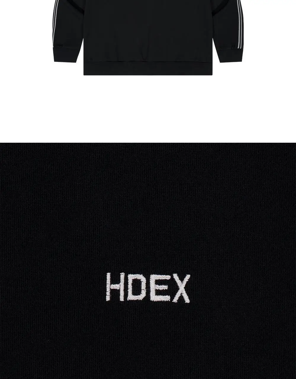 HDEX 메인로고 트랙 자켓 블랙 상세페이지 19
