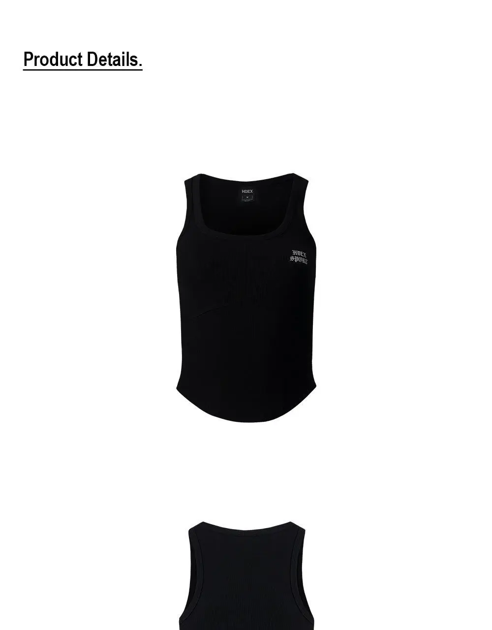 HDEX 우먼스 라운드 커버 스티치 탱크탑 (2colors) 상세페이지 34