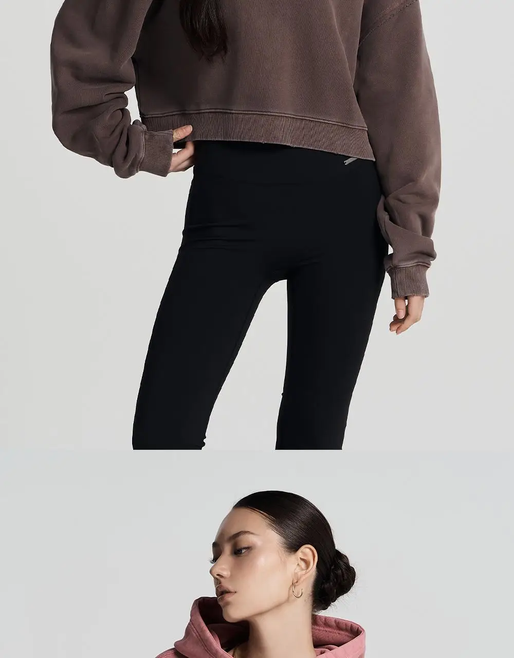 HDEX 우먼스 빅후드 데미지 피그먼트 크롭 후디 (3colors) 상세페이지 9