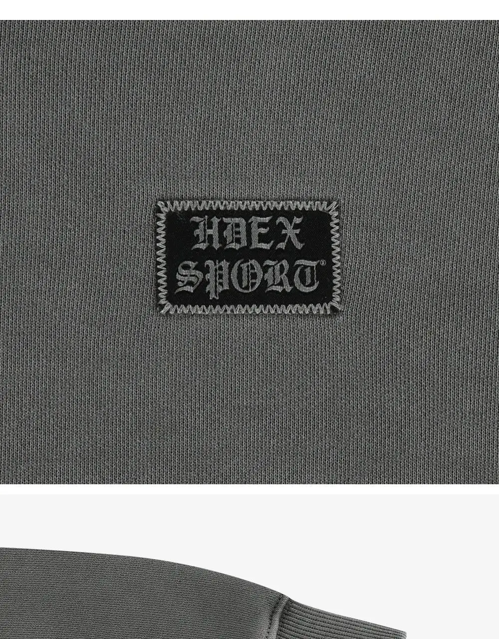 HDEX 우먼스 빅후드 데미지 피그먼트 크롭 후디 (3colors) 상세페이지 13