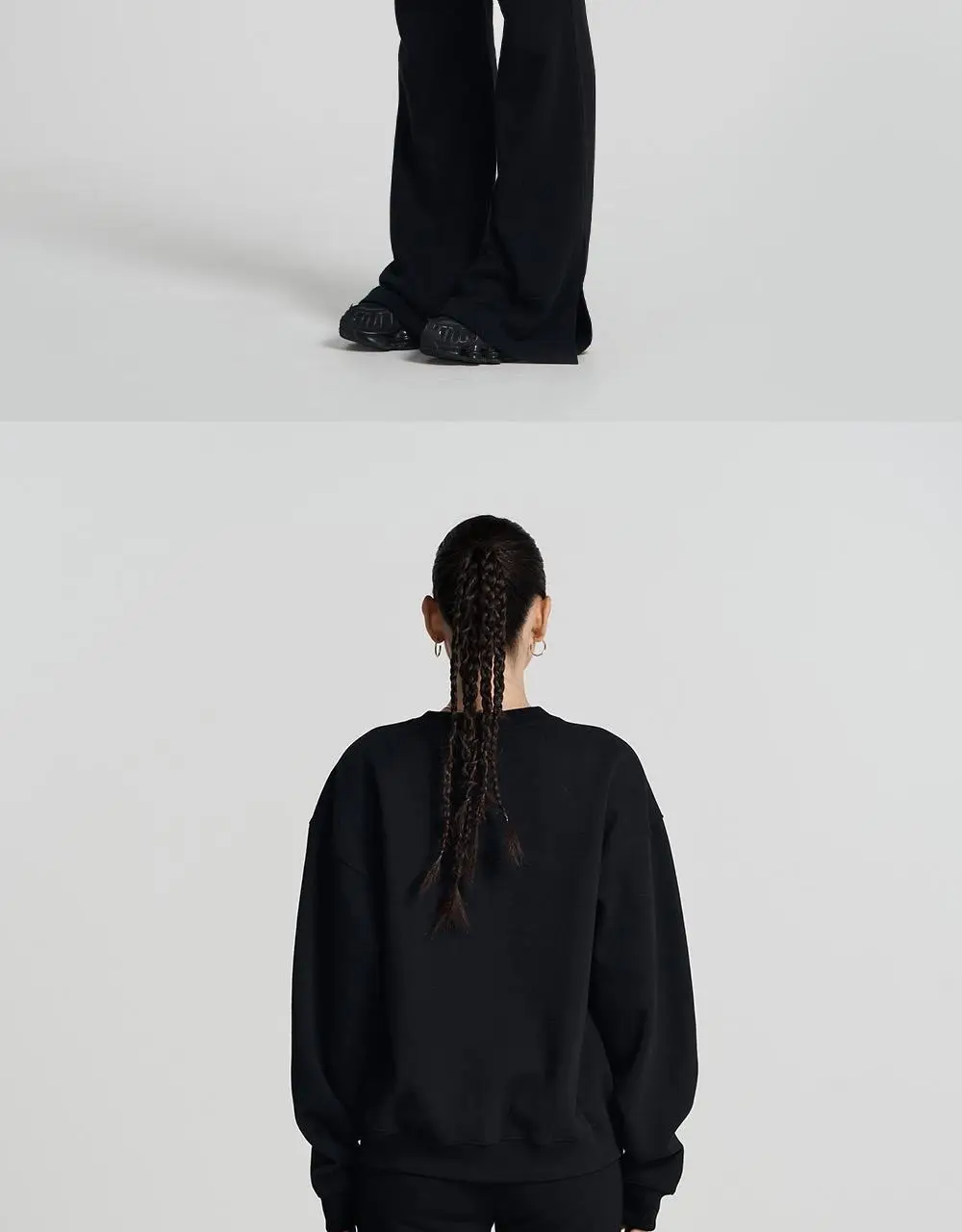 HDEX 우먼스 애슬레틱 스파클 기모 스웨트 셔츠 (2colors) 상세페이지 7