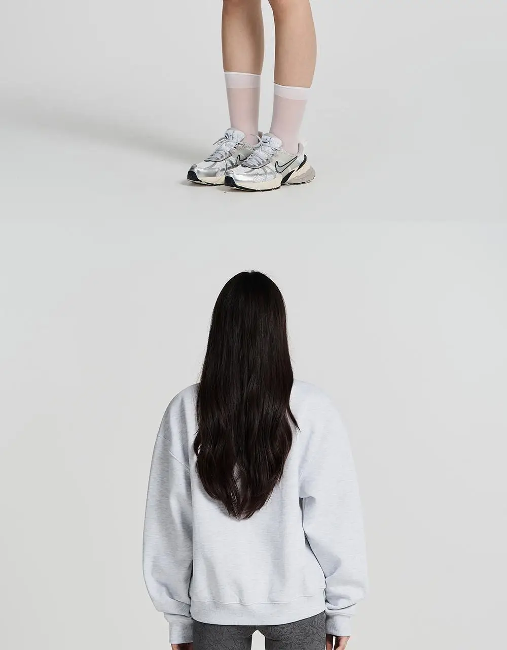HDEX 우먼스 애슬레틱 스파클 기모 스웨트 셔츠 (2colors) 상세페이지 13