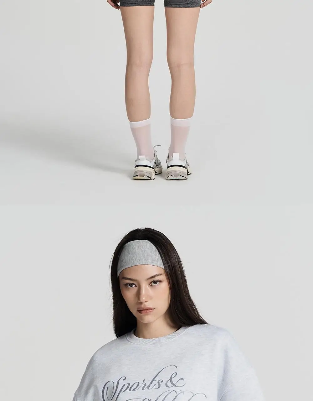 HDEX 우먼스 애슬레틱 스파클 기모 스웨트 셔츠 (2colors) 상세페이지 14