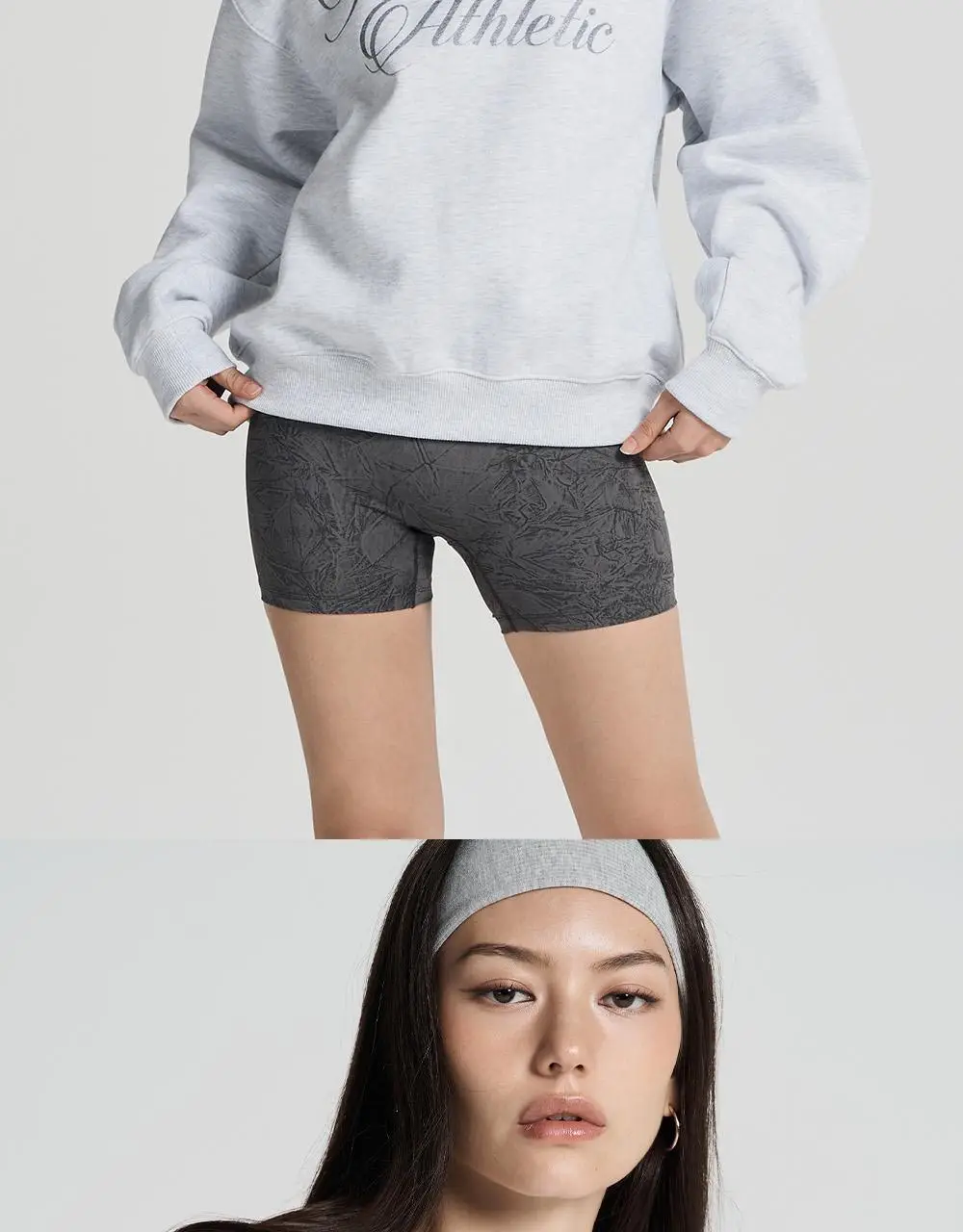HDEX 우먼스 애슬레틱 스파클 기모 스웨트 셔츠 (2colors) 상세페이지 15