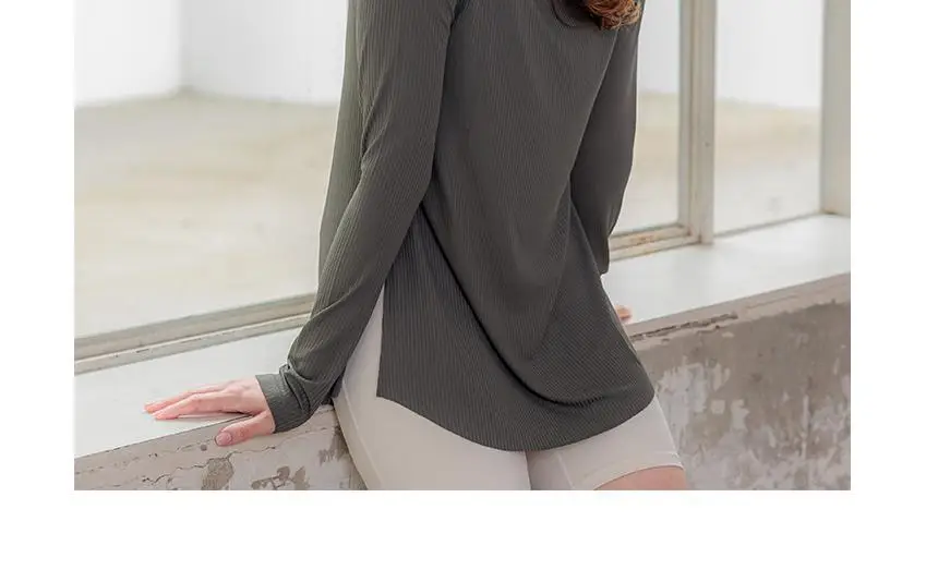 RYMD 드라이핏 요가 긴팔 롱 티 3Color 상세페이지 6