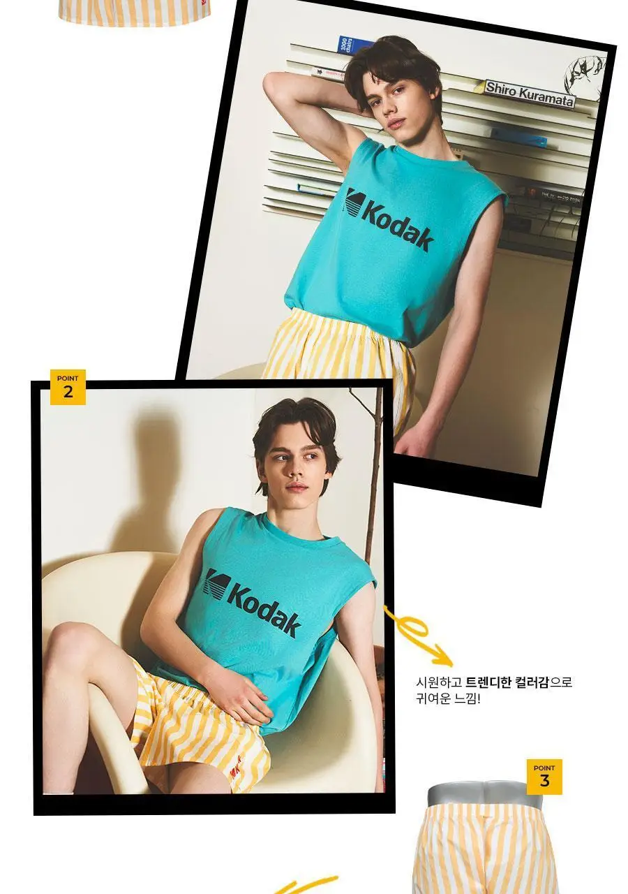 코닥 스트라이프 코튼 트렁크 (4colors) 상세페이지 8