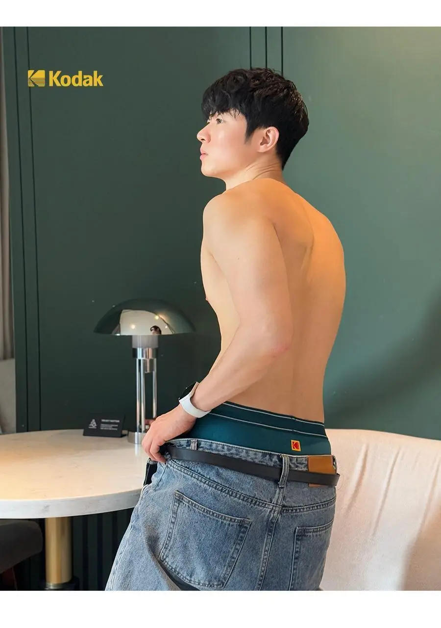코닥 심플 로고 코튼 스판 드로즈 (4colors) 상세페이지 5