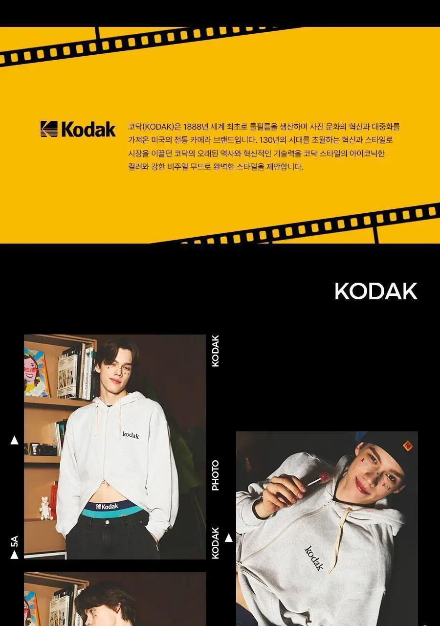 코닥 트렌디 로고 드로즈 (3colors) 상세페이지 2
