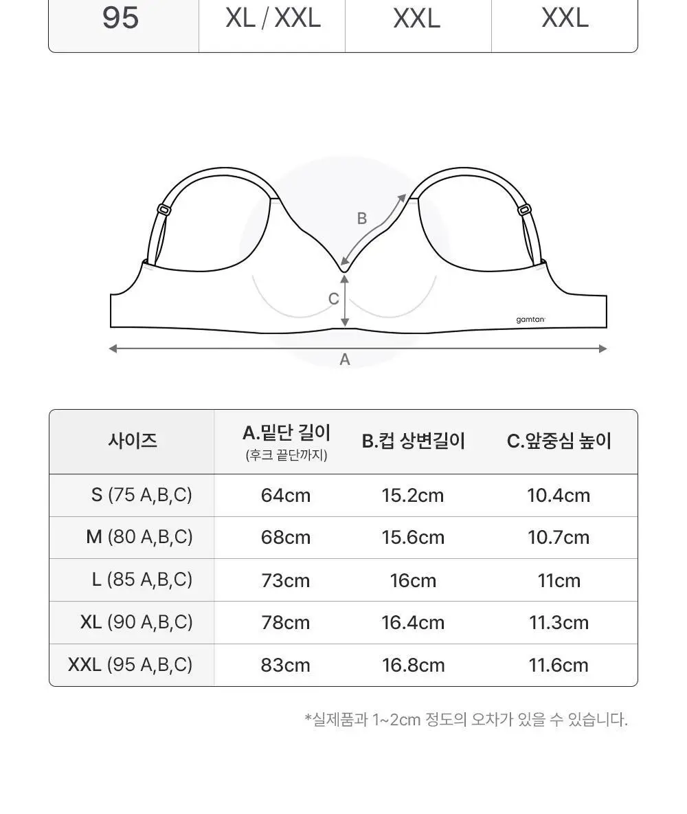 감탄브라 프리미엄 크림 배색 후크형 브라 1종 상세페이지 57