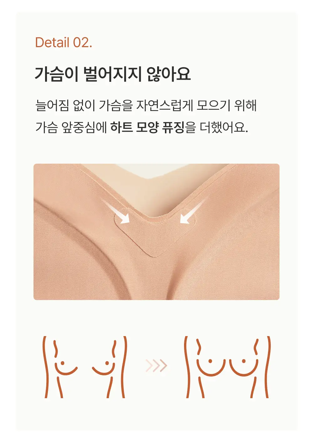 감탄브라 프리미엄 크림 큰컵 스트랩 브라 1종 상세페이지 15