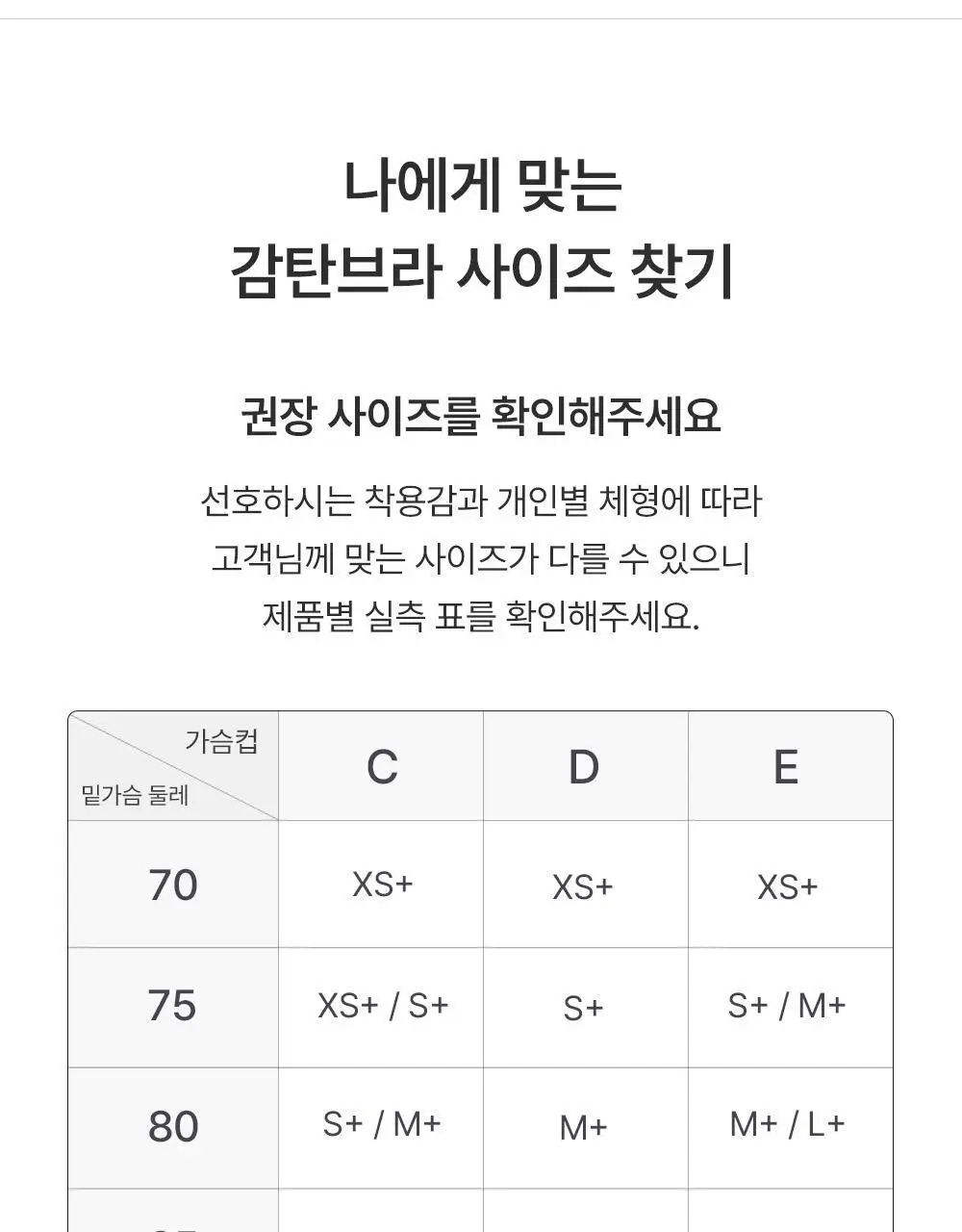 감탄브라 프리미엄 크림 큰컵 후크형 브라 1종 상세페이지 65