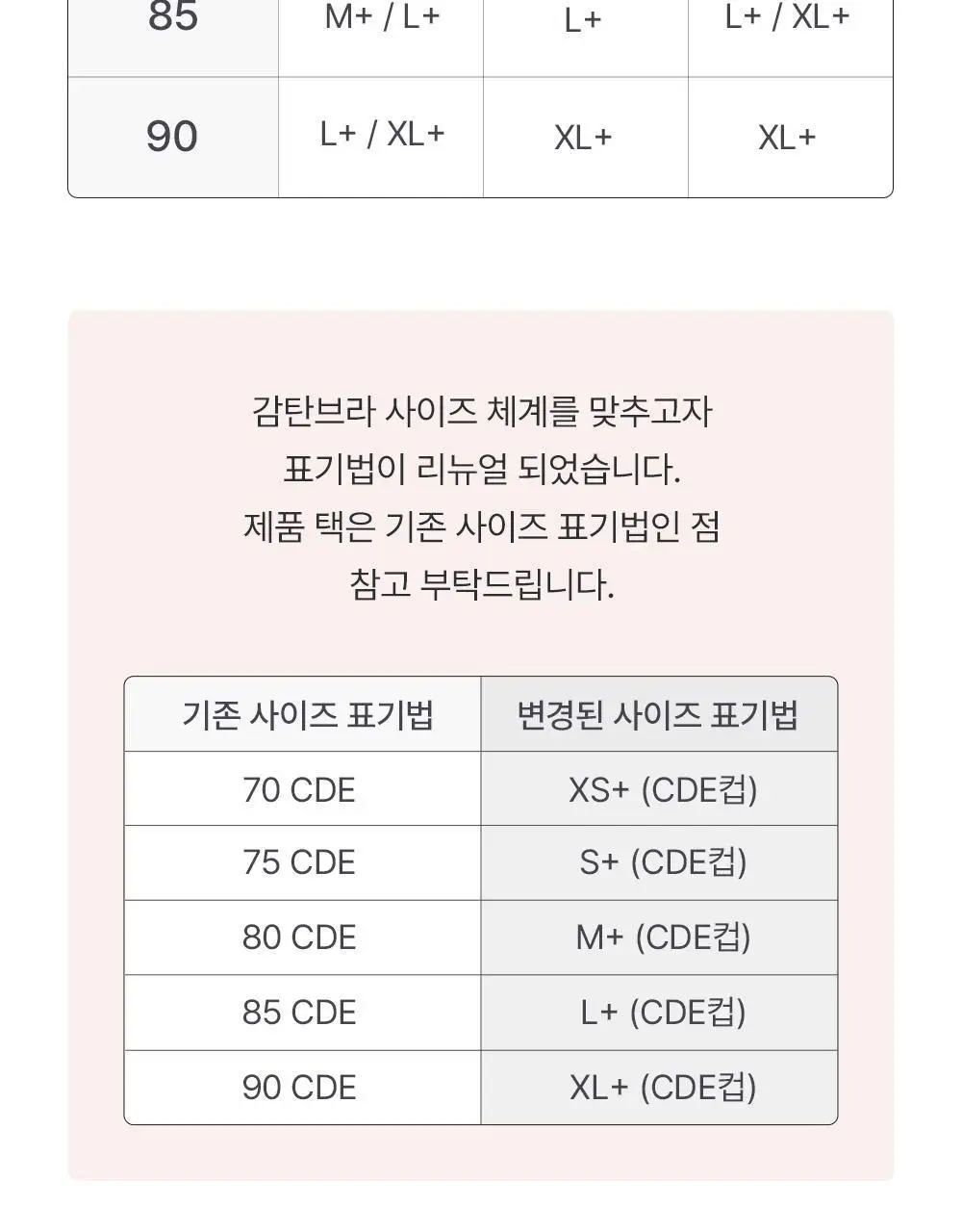 감탄브라 프리미엄 크림 큰컵 후크형 브라 1종 상세페이지 66