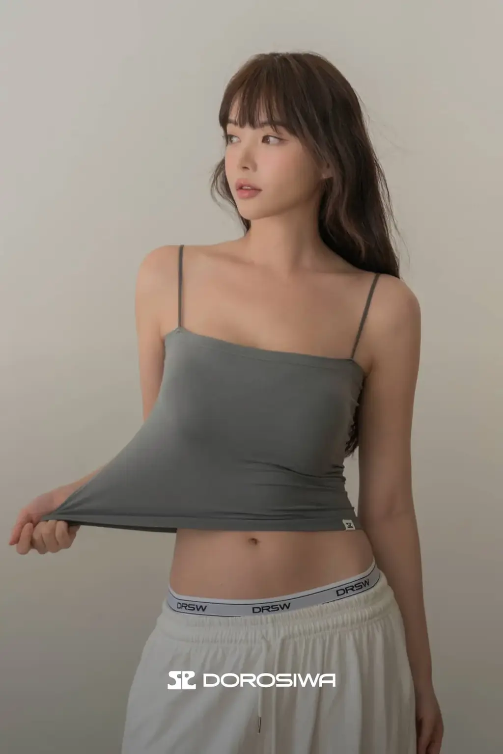 도로시와 풀샷몰드 심플 튜브탑 캡나시 베이직/크롭 택1 상세페이지 2