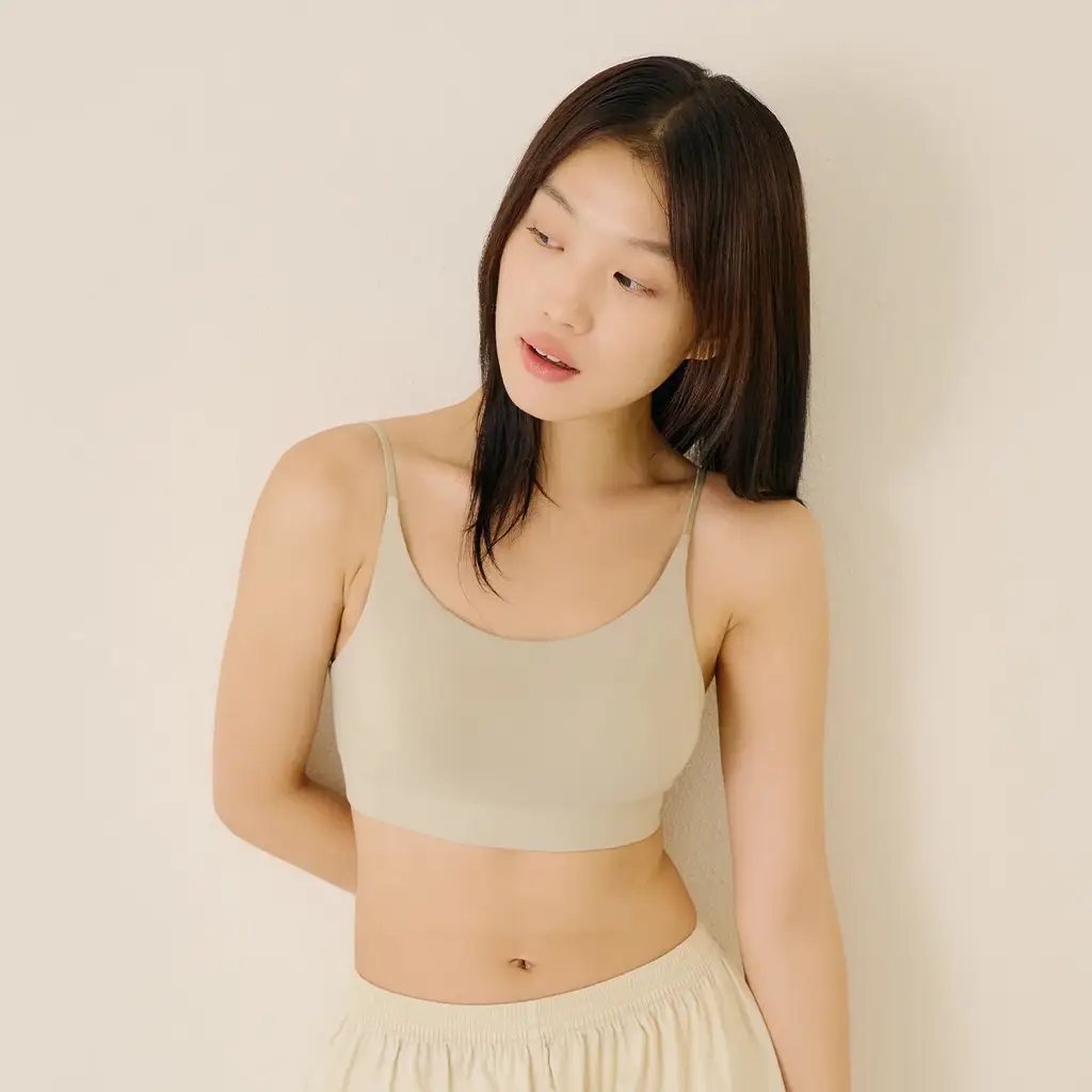 마른파이브 쉬어 모달 스쿱넥 백리스 브라 5colors