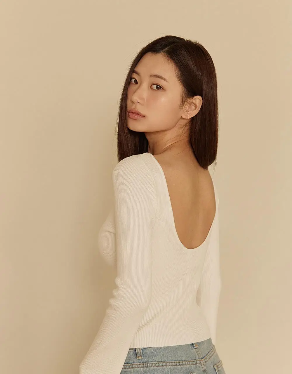 마른파이브 쉬어 브라 글램 백리스 M~XXXL (블랙/아이보리) 상세페이지 58