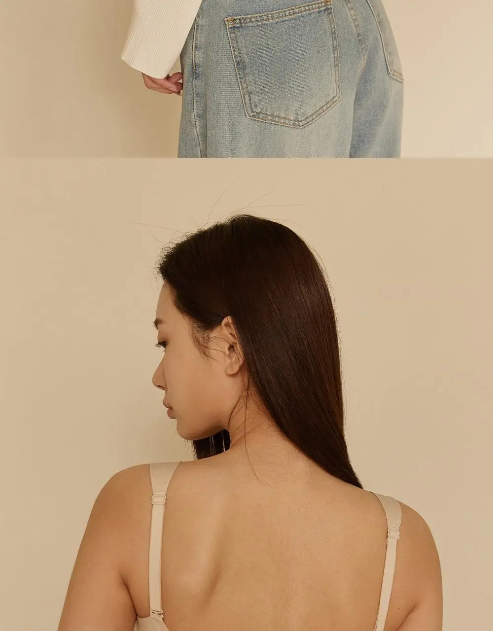 마른파이브 쉬어 브라 글램 백리스 M~XXXL (블랙/아이보리) 상세페이지 59