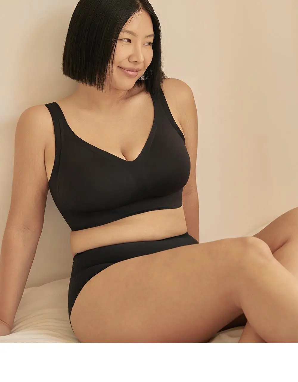 마른파이브 쉬어 브라 글램 커버업 M~XXXL (블랙/아이보리) 상세페이지 24