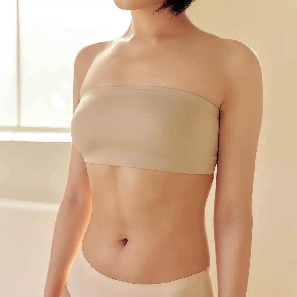 마른파이브 쉬어 브라 오프숄더 튜브탑 3colors (블랙/베이지/샌드베이지)